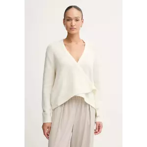 Gaudi cardigan din amestec de lână culoarea bej, light, 521FD53010 imagine