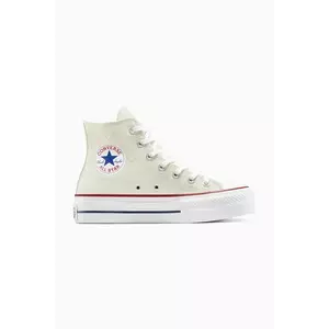 Converse teniși Chuck Taylor All Star Lift culoarea alb, A15538C imagine