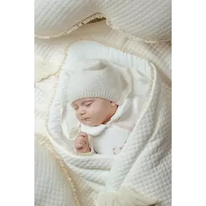 Jamiks căciulă pentru copii cu lână GUYANA culoarea bej, JZI125 imagine