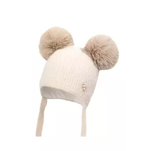 Jamiks căciulă pentru copii cu lână CERENA IIA culoarea bej, JZI013 imagine