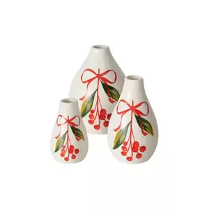 Boltze vază decorativă Noelle 12 cm 3-pack imagine