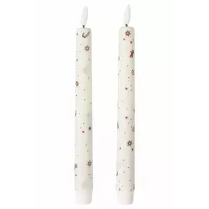 Boltze set de lumanari led Falko 22 cm 2-pack culoarea bej imagine