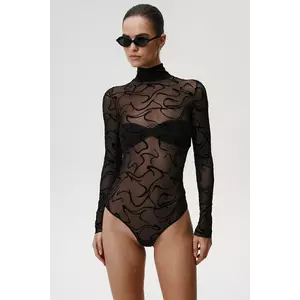 Undress Code body Classic culoarea negru, cu imprimeu, 976 imagine