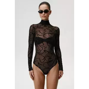 Undress Code body Thong culoarea negru, cu imprimeu, 985 imagine