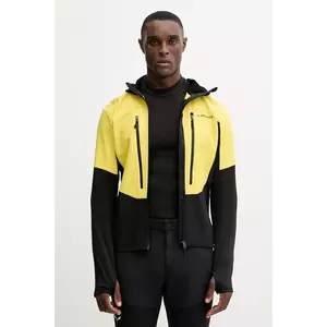 LA Sportiva hanorac Session Tech culoarea galben, cu glugă, cu imprimeu, ZASF035 imagine