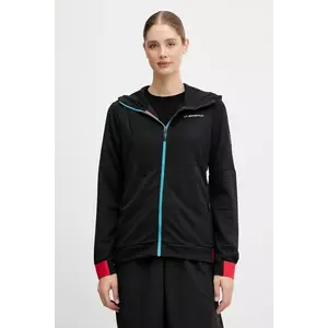 LA Sportiva hanorac Mood culoarea negru, cu glugă, uni, ZACF002 imagine