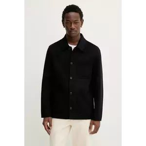 Filippa K geacă de lână culoarea negru, de tranziție, 31366 imagine