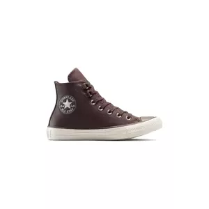 Converse teniși de piele Chuck Taylor All Star culoarea maro, A13027C imagine
