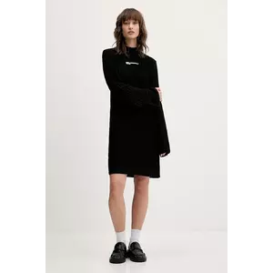 Karl Lagerfeld Jeans rochie culoarea negru, mini, drept, A4W13012 imagine