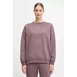 Puma bluză culoarea maro, cu imprimeu, 685400.D imagine