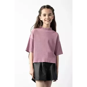 Coccodrillo bluză de bumbac pentru copii roz neted CRAFT PUNK GIRL JUNIOR imagine