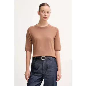 United Colors of Benetton pulover de lână culoarea maro, light, 11AHD10E6 imagine