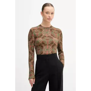 Barbour pulover de lână x Farm Rio culoarea verde, light, LKN1718 imagine