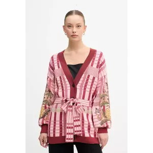 Barbour cardigan din bumbac x Farm Rio culoarea roz, LKN1717 imagine