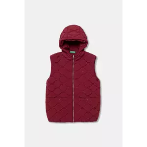 United Colors of Benetton vestă copii culoarea bordo, 2IGGCJ013 imagine
