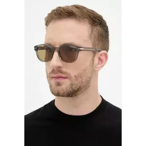 Montblanc ochelari de soare culoarea gri, MB0435S imagine