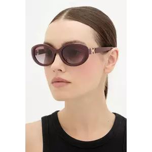 Chloé ochelari de soare culoarea bordo, CH0323SK imagine