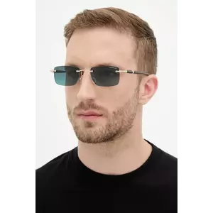 Montblanc ochelari de soare culoarea auriu, MB0344S imagine