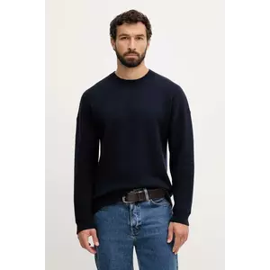 United Colors of Benetton pulover din amestec de lână culoarea bleumarin, 1Y6SK10A7 imagine