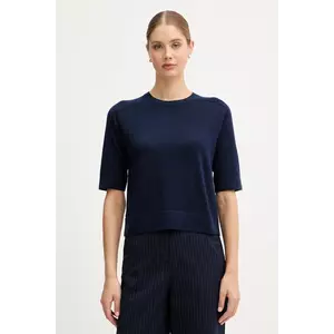 United Colors of Benetton pulover de lână culoarea bleumarin, light, 11AHD10E6 imagine