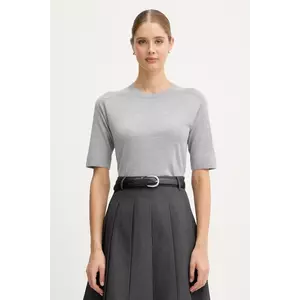 United Colors of Benetton pulover de lână culoarea gri, light, 11AHD10E6 imagine