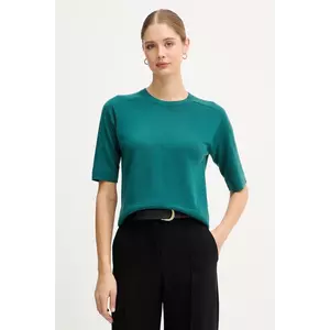 United Colors of Benetton pulover de lână culoarea verde, light, 11AHD10E6 imagine