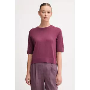 United Colors of Benetton pulover de lână culoarea violet, light, 11AHD10E6 imagine
