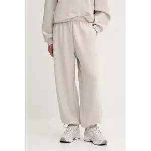 adidas pantaloni de trening Soft Lux culoarea bej, uni, KB5691 imagine