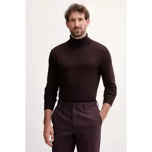 Lindbergh pulover culoarea maro, light, cu guler, 30-80094 imagine