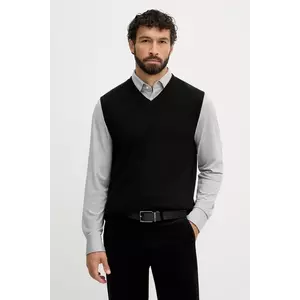 Lindbergh vestă din bumbac culoarea negru, 30-804039 imagine