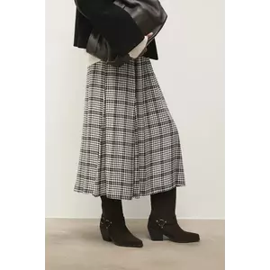 Answear.LAB cizme de cowboy din piele intoarsa culoarea maro, cu toc drept imagine