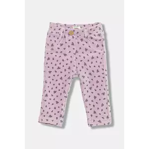 United Colors of Benetton pantaloni bebe culoarea violet, cu imprimeu, 4NNFAE005 imagine