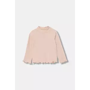 United Colors of Benetton longsleeve copii culoarea roz, 3F1AG10JT imagine