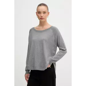 United Colors of Benetton pulover din amestec de lână culoarea gri, light, 1Y6SD10EG imagine