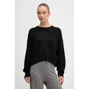 United Colors of Benetton pulover din amestec de lână culoarea negru, light, 126WD10E4 imagine