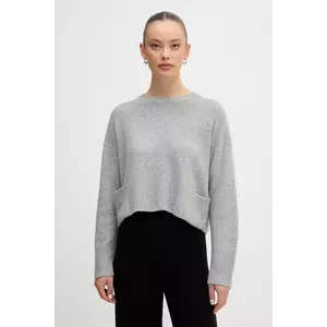 United Colors of Benetton pulover din amestec de lână culoarea gri, light, 126WD10E4 imagine