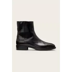 AllSaints ghete de piele MILTON BOOT culoarea negru, M031FD imagine