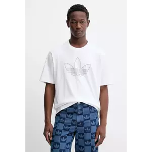 adidas Originals tricou din bumbac Studded culoarea alb, cu imprimeu, JY2805 imagine