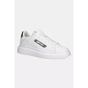 Just Cavalli sneakers din piele culoarea alb, 79QA3SBFZPB63003 imagine
