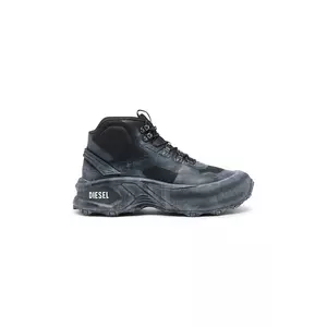 Diesel pantofi înalți D-Cage Hiking culoarea gri, Y03650-P8140-T8013 imagine