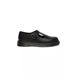 Dr. Martens pantofi de piele Polley culoarea negru, cu toc plat, DM41408001 imagine