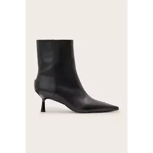 AllSaints cizme de piele VIVIAN BOOT culoarea negru, cu toc cui, W008FD imagine
