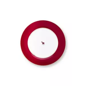 Pip Studio farfurie Love Birds 26, 5 cm culoarea roșu imagine