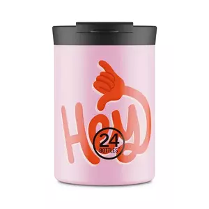 24bottles cană termică Travel 350ml Pink culoarea roz, Travel.350.Hey imagine