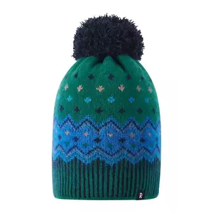 Reima căciulă de lână pentru copii Pohjoinen culoarea verde, 5300021C imagine