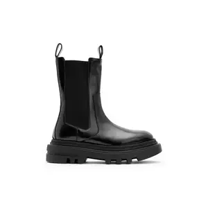 AllSaints ghete chelsea de piele ALEX BOOT culoarea negru, cu platformă, W062FB imagine