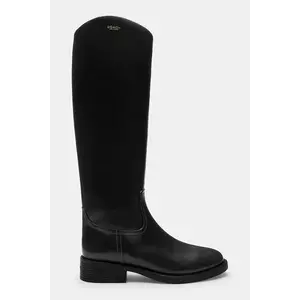 Coach ghete de piele Park Tall culoarea negru, cu toc plat, CCH75 imagine