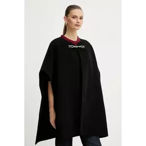 MICHAEL Michael Kors poncho de lână culoarea negru, MF520J6GBX imagine