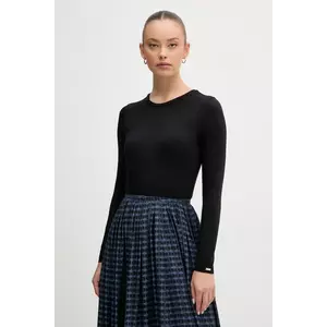 United Colors of Benetton body cu o notă de cașmir culoarea negru, 3LRU3B004 imagine