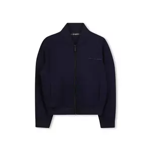 Karl Lagerfeld bluză copii culoarea bleumarin, uni, Z30646 imagine